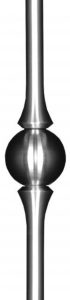 A Stainless Plain Round With SS Ball 034829 3204 Close Up